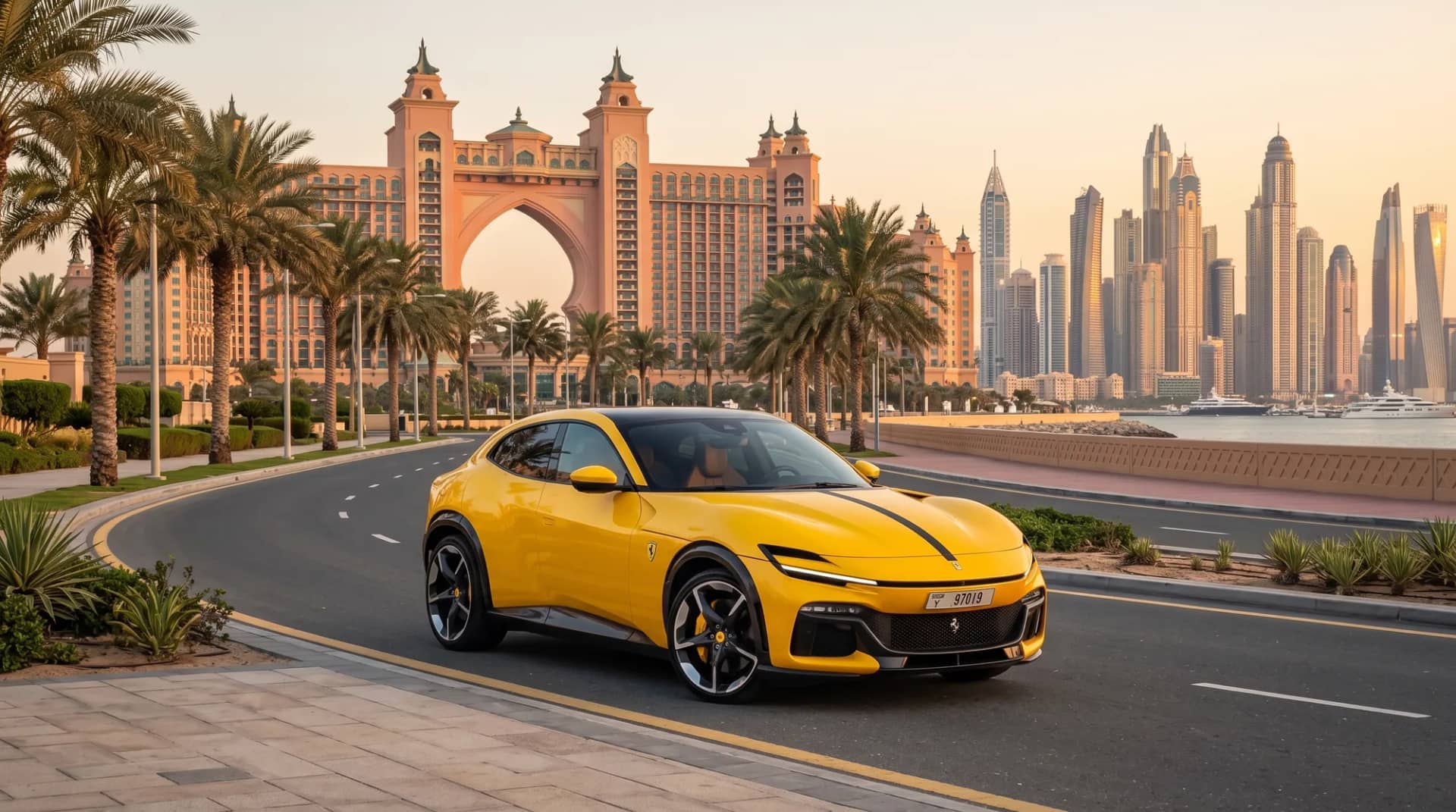 Luxury Car Rental Near Palm Jumeirah