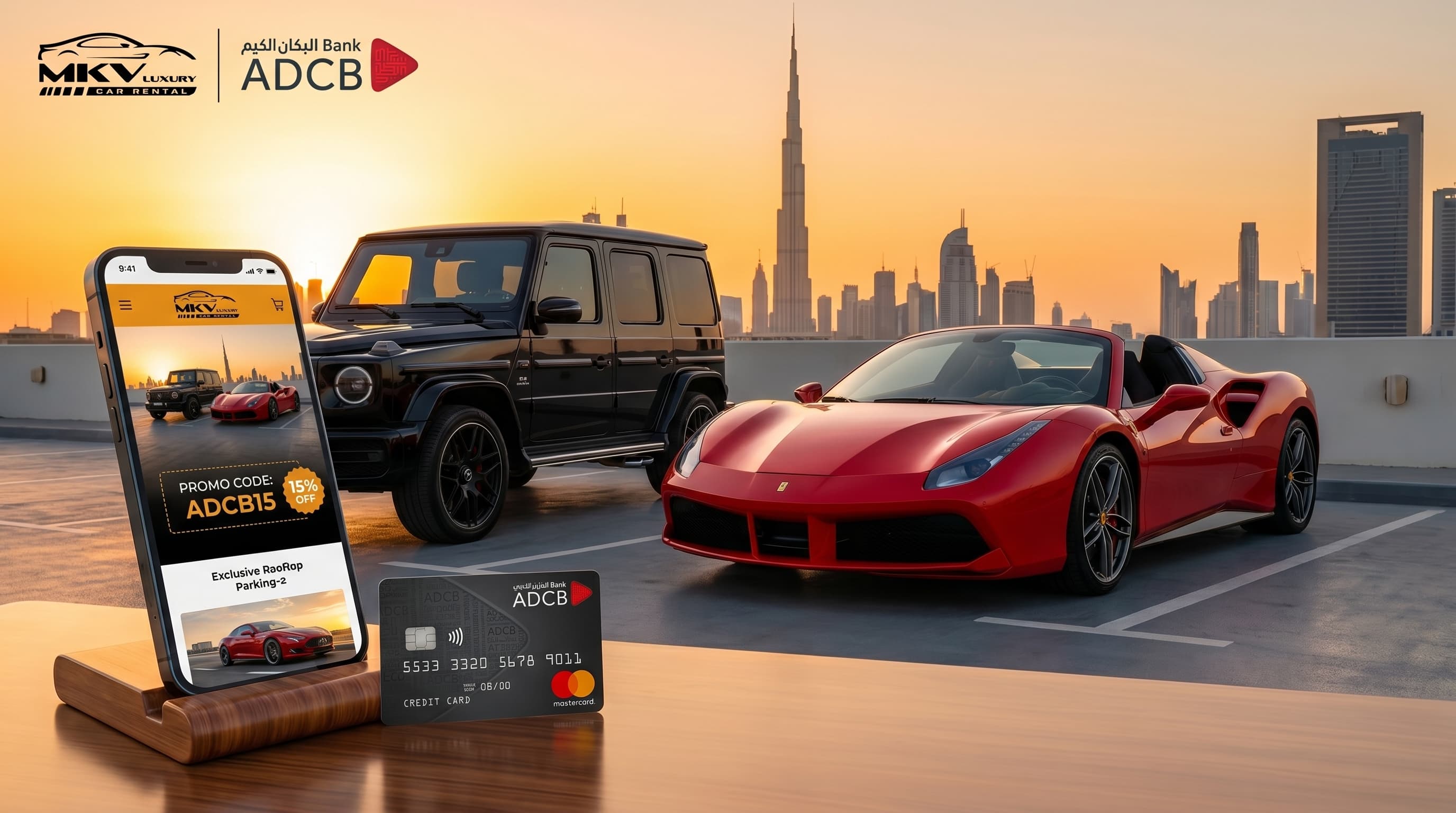 Drive in Style ADCB Bank Offers 15% Off on Luxury Car Rental in Dubai