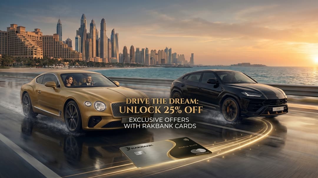 Enjoy 25% OFF on Luxury Car Rentals in Dubai with RAKBANK Cards